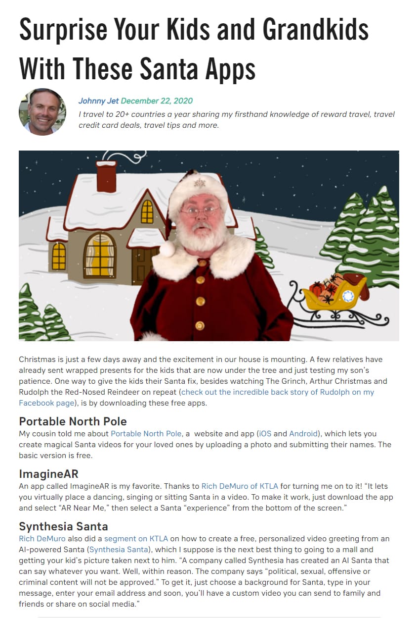 Surprise Your Kids and Grandkids With These Santa Apps